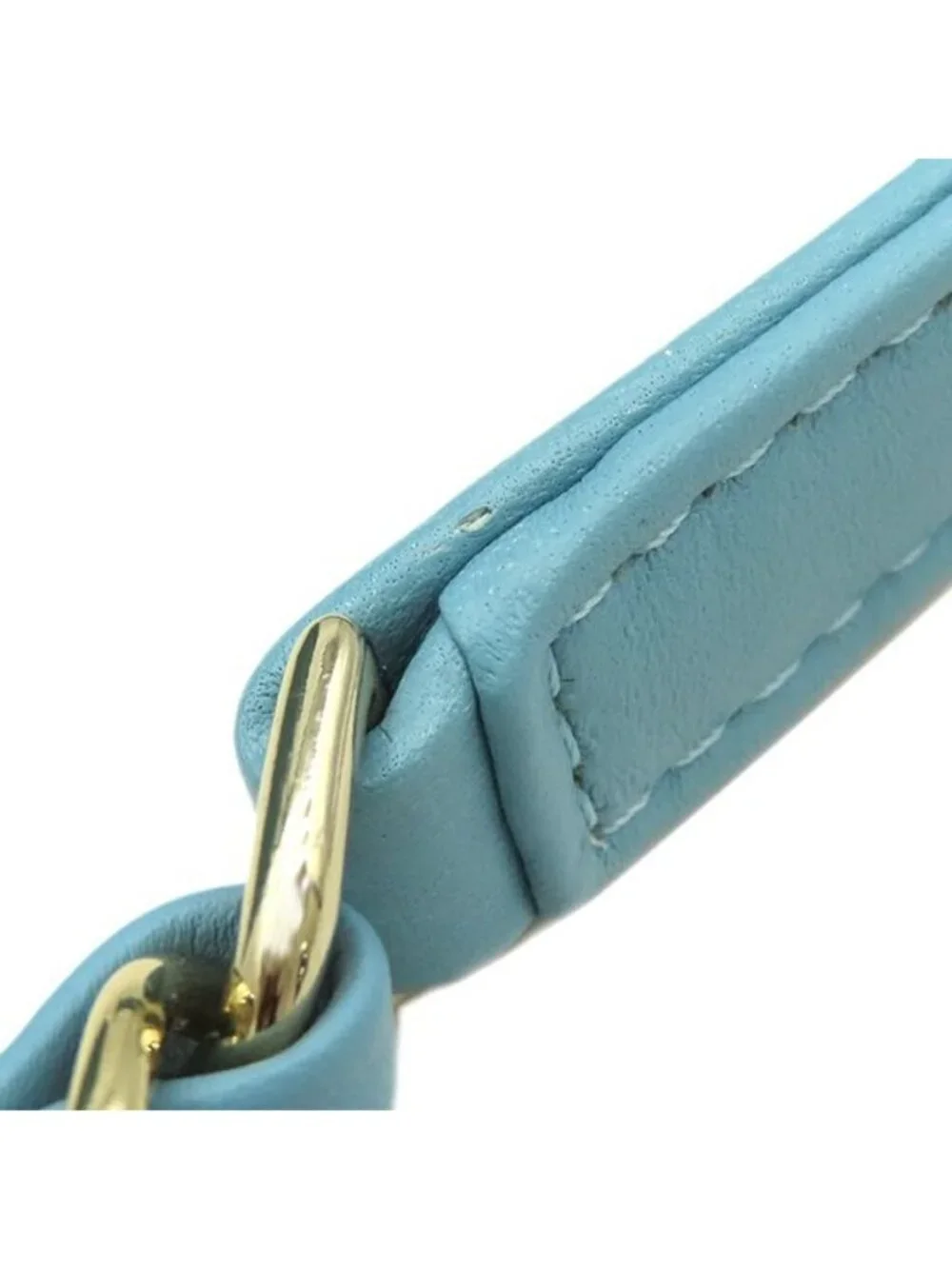 Chanel Shoulder Bag Trendy CC Mini Top Handle Lambskin Light Blue Gold Light CC